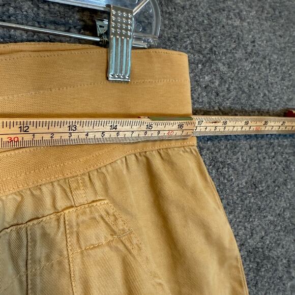 Quince Pants Womens Large Beige Khaki Cargo Joggers Tencel Stretch Flaw - Picture 6 of 13